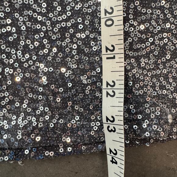 Vintage Y2K Express Fully Sequined Grey Black Embellished Cami Tank Top M - Picture 5 of 5